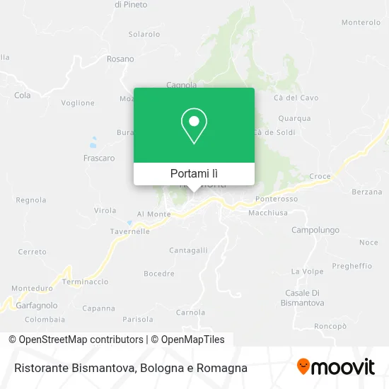 Mappa Ristorante Bismantova