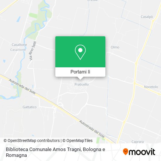 Mappa Biblioteca Comunale Amos Tragni