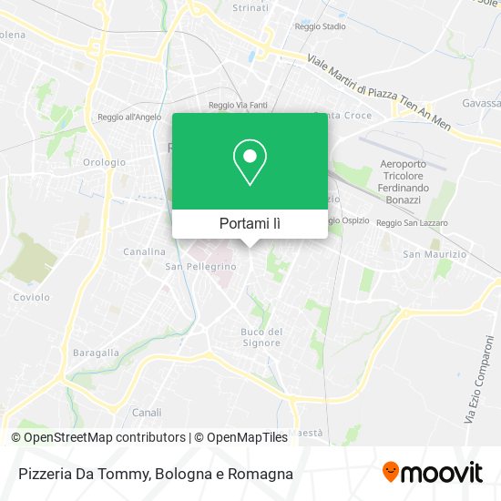 Mappa Pizzeria Da Tommy