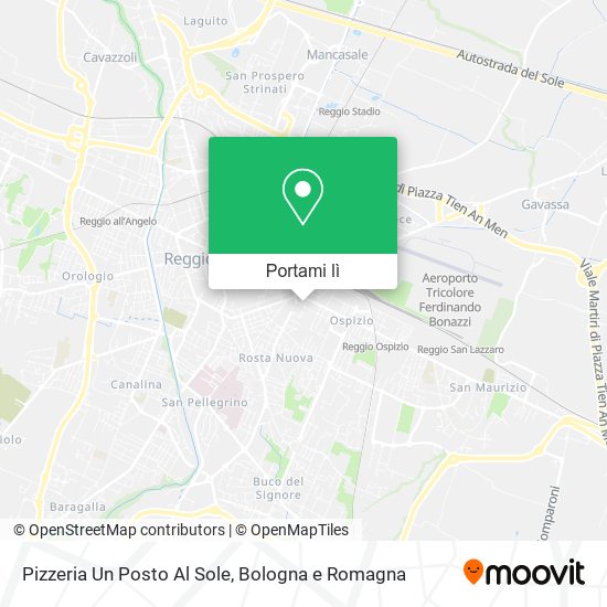 Mappa Pizzeria Un Posto Al Sole