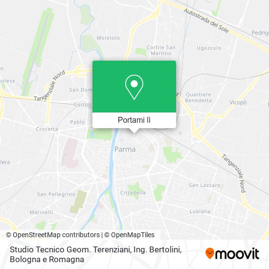 Mappa Studio Tecnico Geom. Terenziani, Ing. Bertolini