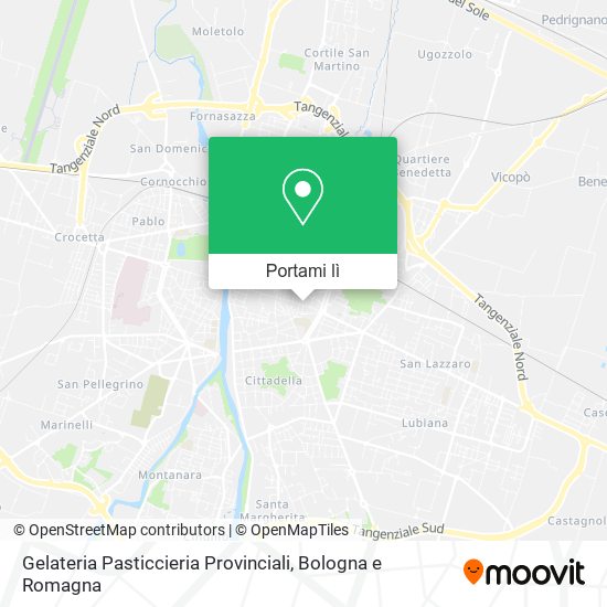 Mappa Gelateria Pasticcieria Provinciali