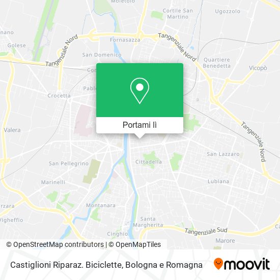 Mappa Castiglioni Riparaz. Biciclette