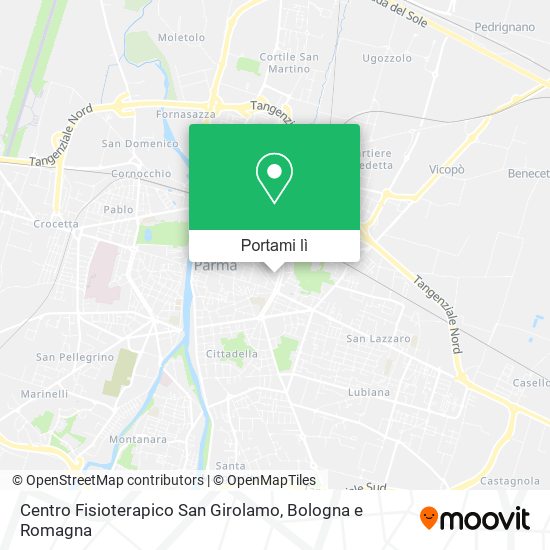 Mappa Centro Fisioterapico San Girolamo