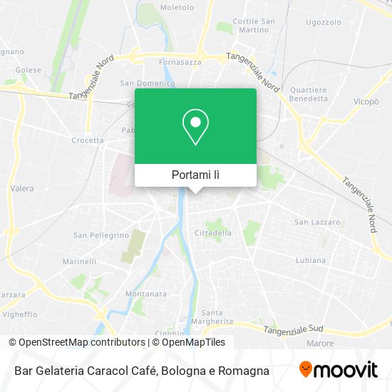 Mappa Bar Gelateria Caracol Café