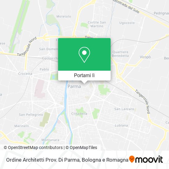 Mappa Ordine Architetti Prov. Di Parma
