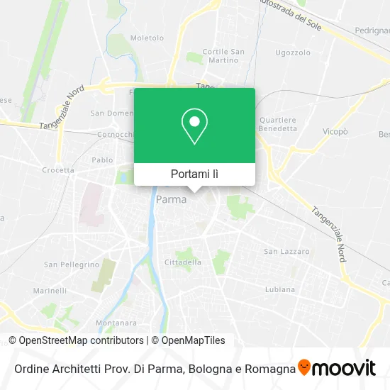 Mappa Ordine Architetti Prov. Di Parma