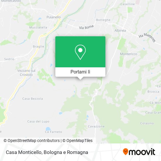 Mappa Casa Monticello