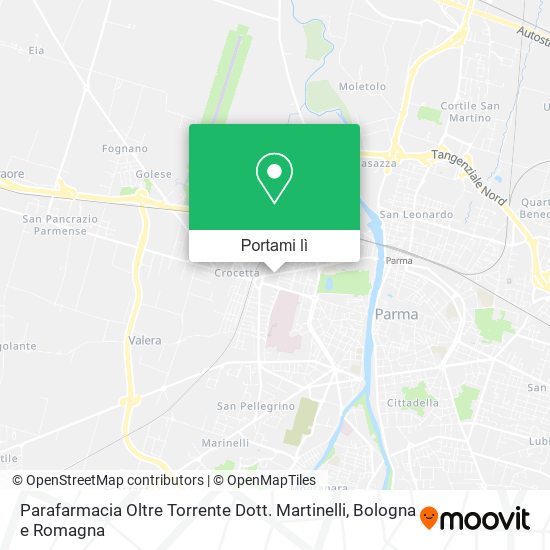 Mappa Parafarmacia Oltre Torrente Dott. Martinelli