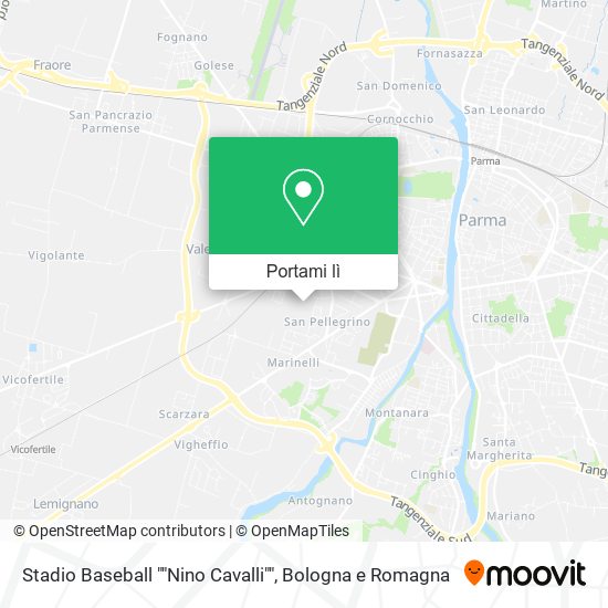 Mappa Stadio Baseball ""Nino Cavalli""