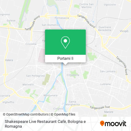 Mappa Shakespeare Live Restaurant Cafè