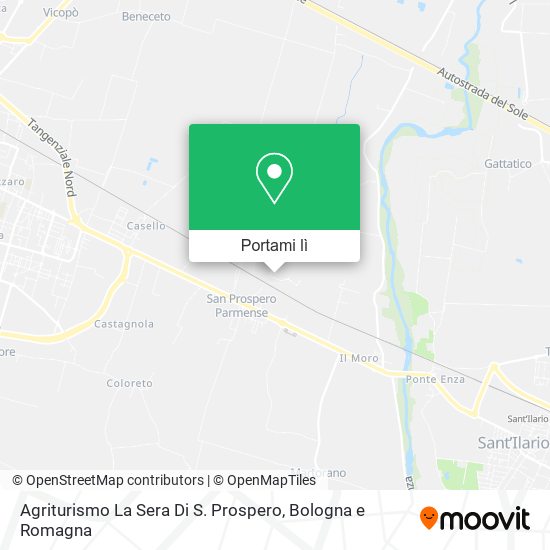 Mappa Agriturismo La Sera Di S. Prospero