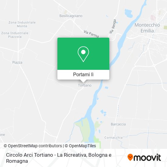 Mappa Circolo Arci Tortiano - La Ricreativa