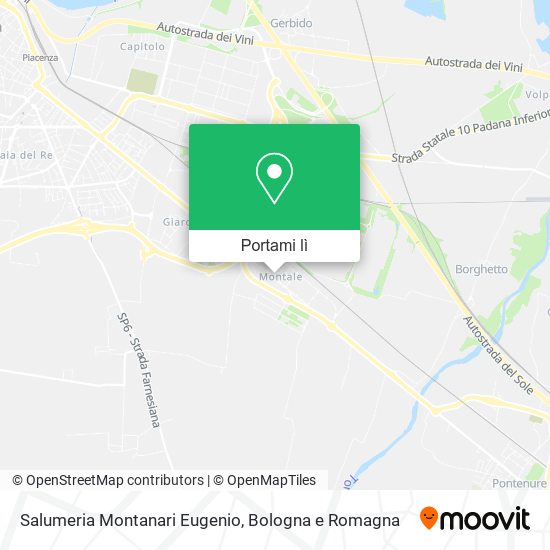 Mappa Salumeria Montanari Eugenio