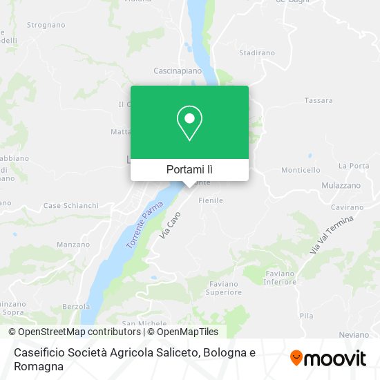 Mappa Caseificio Società Agricola Saliceto