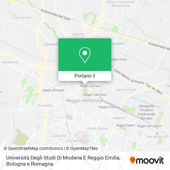 Mappa Università Degli Studi Di Modena E Reggio Emilia