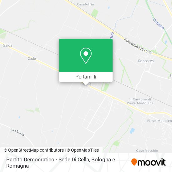 Mappa Partito Democratico - Sede Di Cella