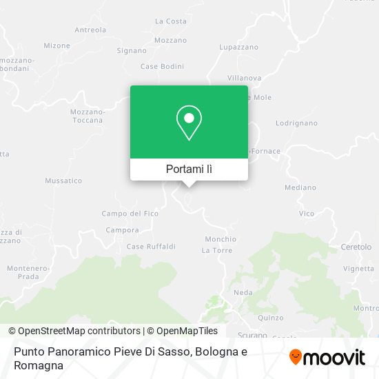 Mappa Punto Panoramico Pieve Di Sasso