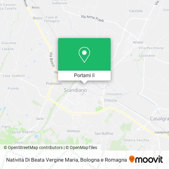 Mappa Natività Di Beata Vergine Maria