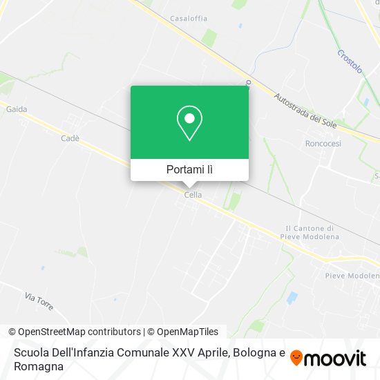 Mappa Scuola Dell'Infanzia Comunale XXV Aprile
