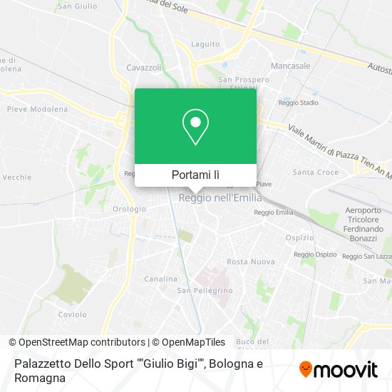 Mappa Palazzetto Dello Sport ""Giulio Bigi""