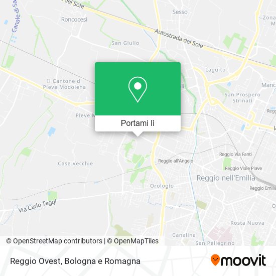 Mappa Reggio Ovest