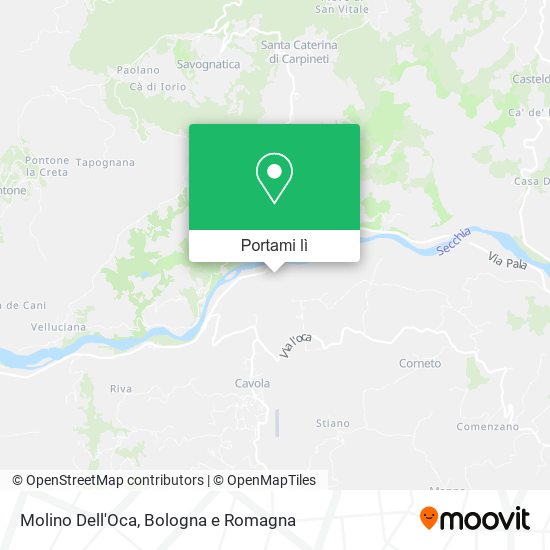 Mappa Molino Dell'Oca