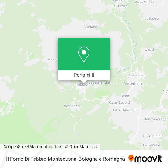 Mappa Il Forno Di Febbio Montecusna