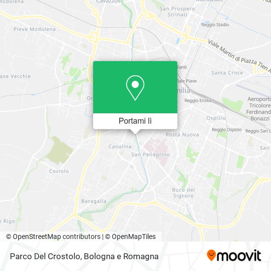 Mappa Parco Del Crostolo