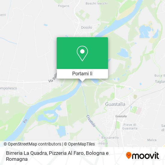 Mappa Birreria La Quadra, Pizzeria Al Faro
