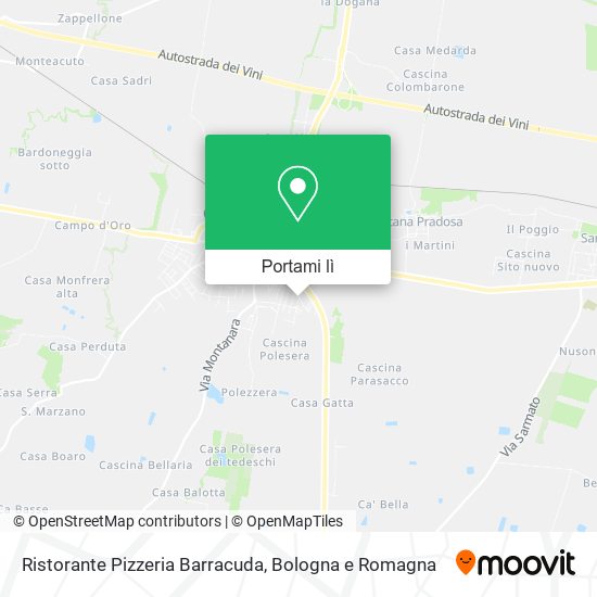 Mappa Ristorante Pizzeria Barracuda