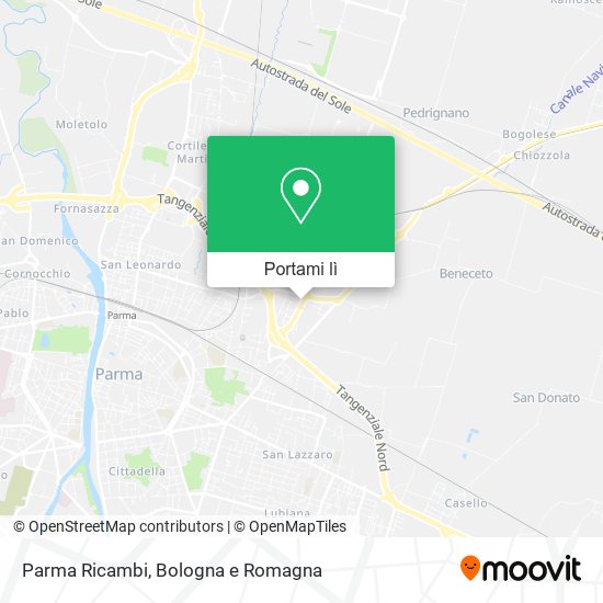 Mappa Parma Ricambi