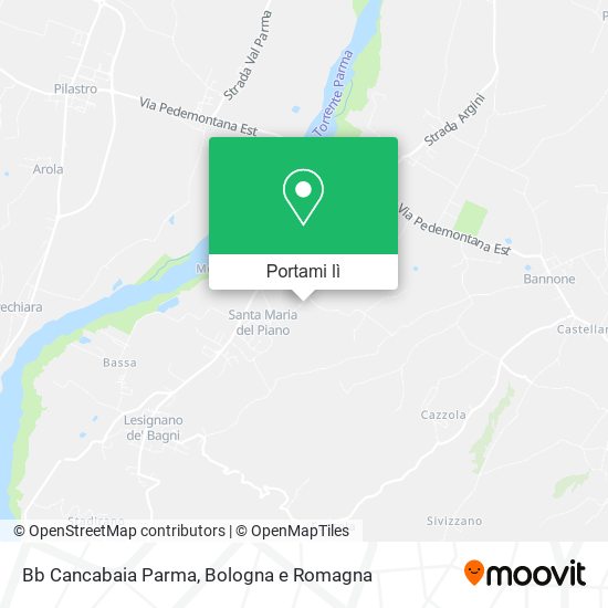 Mappa Bb Cancabaia Parma