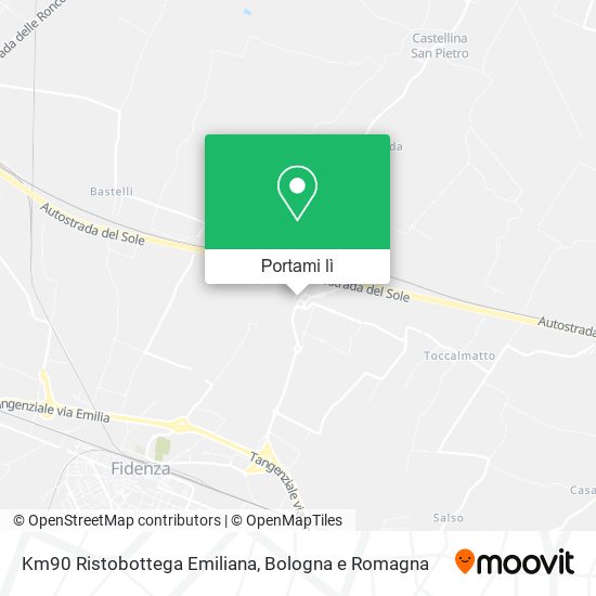 Mappa Km90 Ristobottega Emiliana
