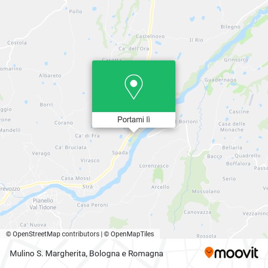 Mappa Mulino S. Margherita