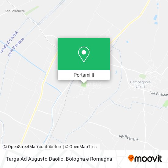 Mappa Targa Ad Augusto Daolio