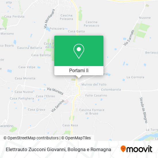 Mappa Elettrauto Zucconi Giovanni