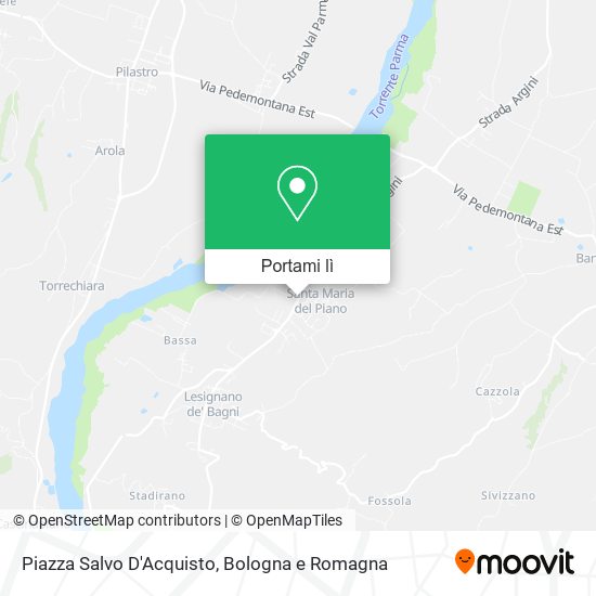Mappa Piazza Salvo D'Acquisto