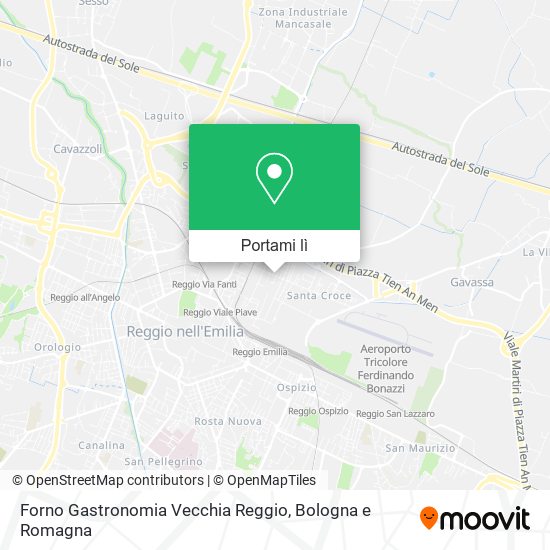 Mappa Forno Gastronomia Vecchia Reggio