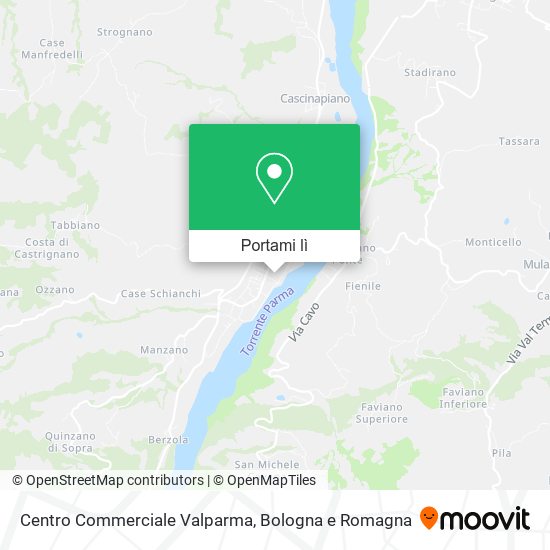 Mappa Centro Commerciale Valparma