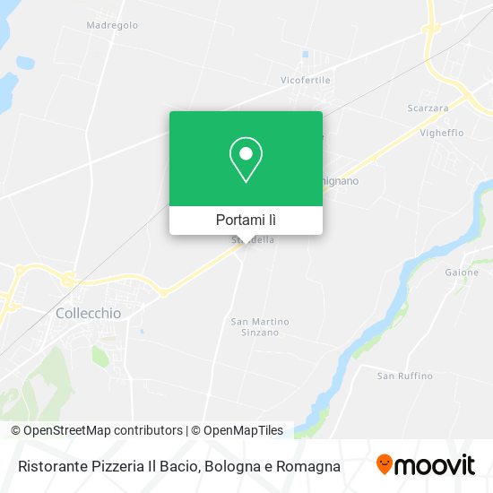 Mappa Ristorante Pizzeria Il Bacio