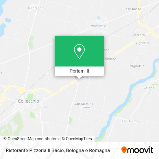 Mappa Ristorante Pizzeria Il Bacio