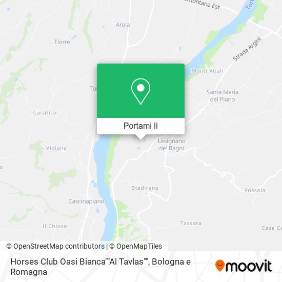 Mappa Horses Club Oasi Bianca""Al Tavlas""