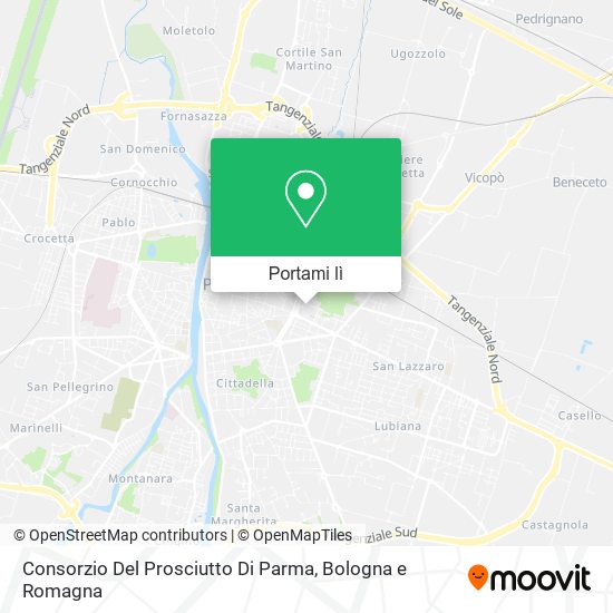 Mappa Consorzio Del Prosciutto Di Parma