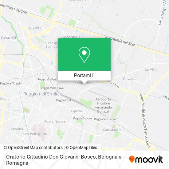 Mappa Oratorio Cittadino Don Giovanni Bosco