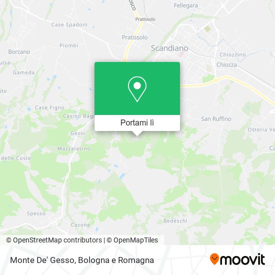Mappa Monte De' Gesso