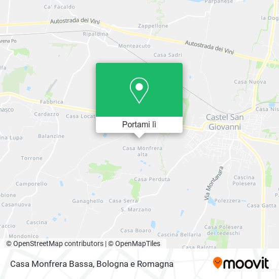 Mappa Casa Monfrera Bassa