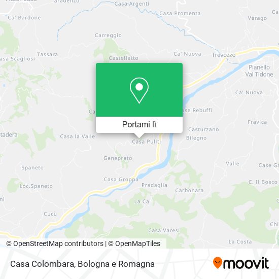 Mappa Casa Colombara