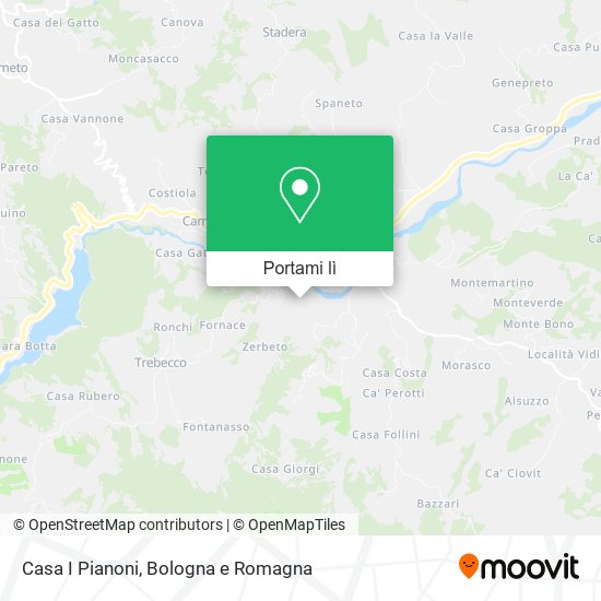 Mappa Casa I Pianoni