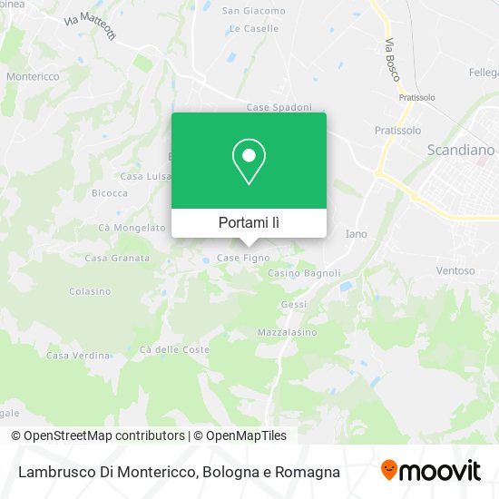 Mappa Lambrusco Di Montericco